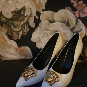 Versace Pumps white Rare Heel